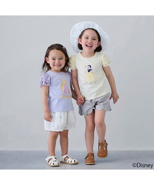 petit main / プティマイン Tシャツ | 【Disney】袖チュールグラフィックT | 詳細6