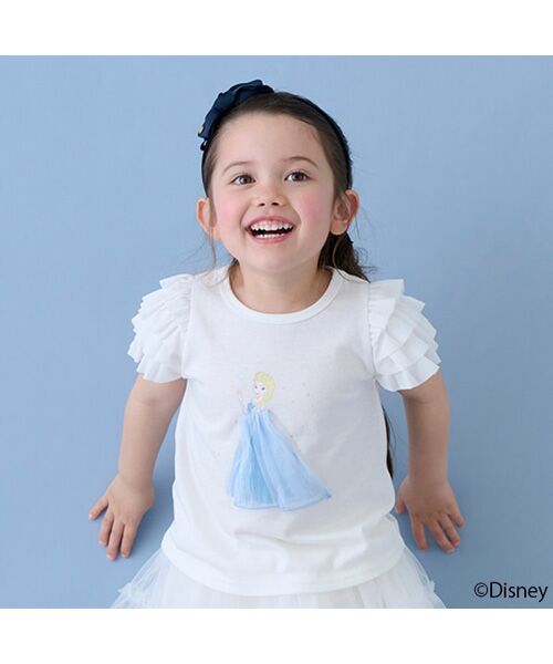 petit main / プティマイン Tシャツ | 【Disney】袖チュールグラフィックT | 詳細7