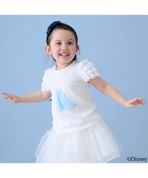 petit main / プティマイン Tシャツ | 【Disney】袖チュールグラフィックT | 詳細8