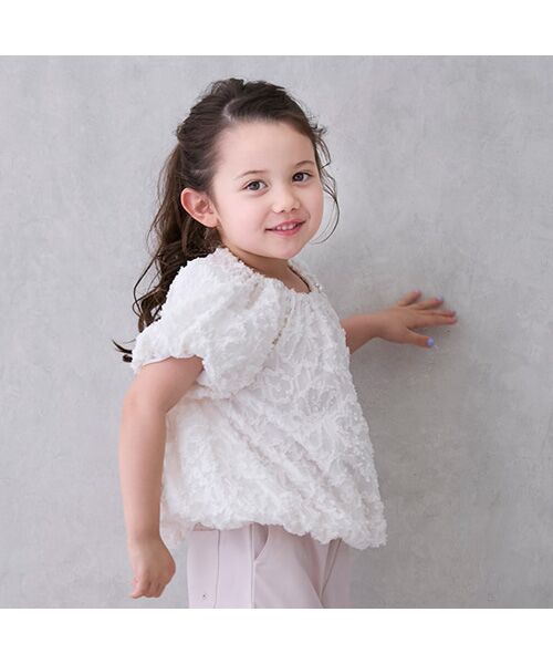 petit main / プティマイン シャツ・ブラウス | 【リンク】ジャガードバルーンブラウス | 詳細3