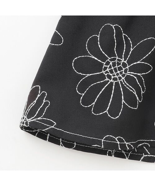 petit main / プティマイン Tシャツ | 【リンク】お花刺繍ドッキングT | 詳細9
