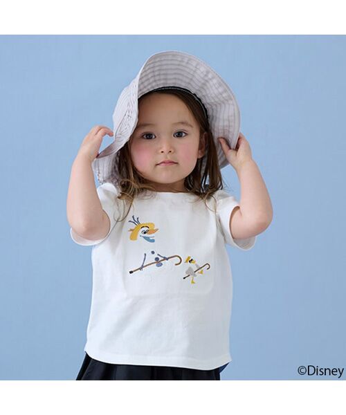 petit main / プティマイン Tシャツ | 【Disney】オラフアップリケTシャツ | 詳細1