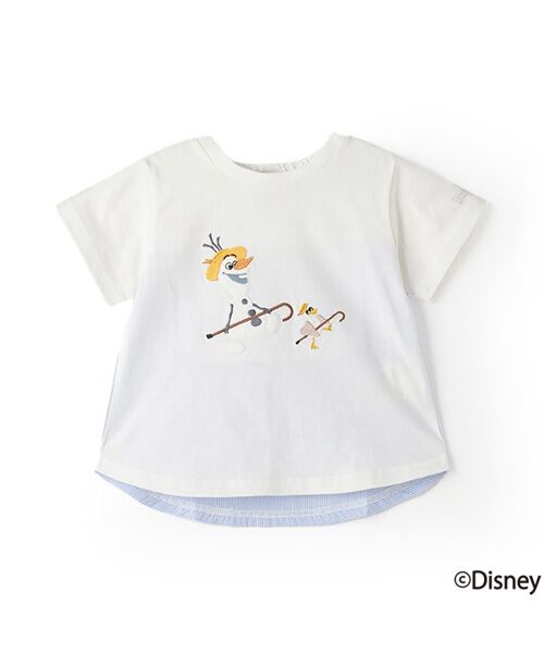 petit main / プティマイン Tシャツ | 【Disney】オラフアップリケTシャツ | 詳細14