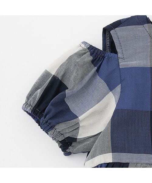 petit main / プティマイン ミニ丈・ひざ丈ワンピース | 【リンク】肩あきチェックワンピース | 詳細10