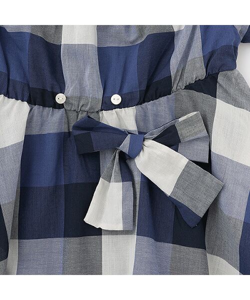 petit main / プティマイン ミニ丈・ひざ丈ワンピース | 【リンク】肩あきチェックワンピース | 詳細11