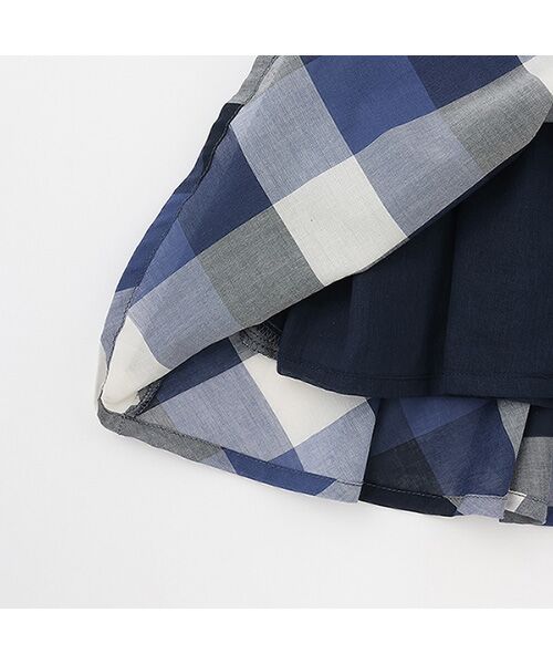 petit main / プティマイン ミニ丈・ひざ丈ワンピース | 【リンク】肩あきチェックワンピース | 詳細14