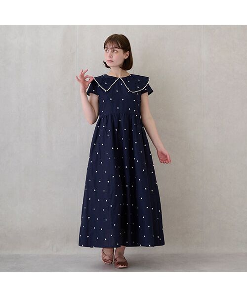 petit main / プティマイン ミニ丈・ひざ丈ワンピース | 【リンク】ハート刺繍ワンピース | 詳細5