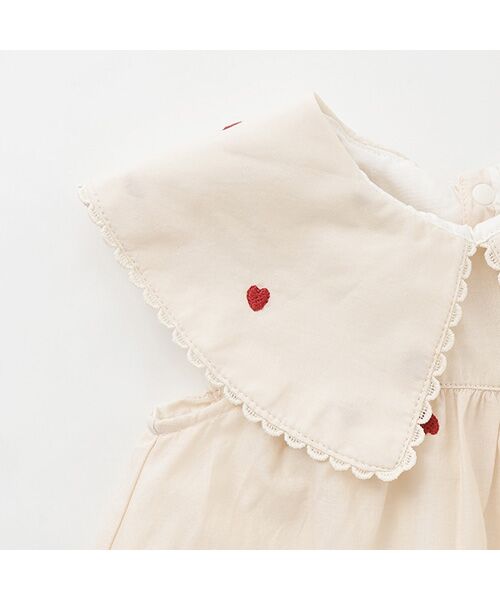 セール】 【リンク】ハート刺繍ワンピース （ミニ丈・ひざ丈