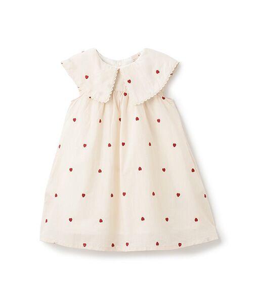 いちごプリント 半袖 ミディ丈ワンピース 小花柄プリントワンピース｜BIGI online store - ビギ