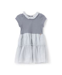 petit main / プティマイン ミニ丈・ひざ丈ワンピース | 【リンク】オーガンジーワンピース