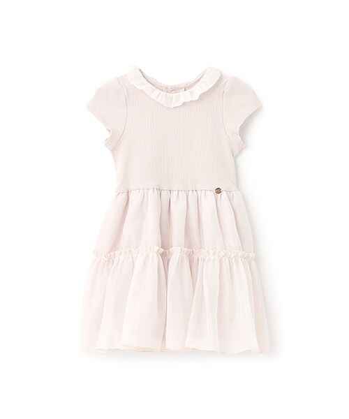 petit main / プティマイン ミニ丈・ひざ丈ワンピース | 【リンク】オーガンジーワンピース | 詳細2