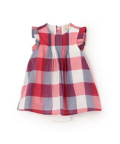 petit main / プティマイン ロンパース | マドラスチェックOPロンパース