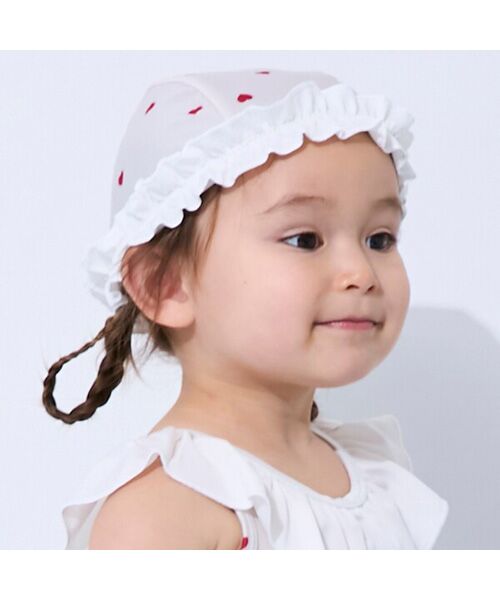 petit main / プティマイン 水着・スイムグッズ | フリルスイムキャップ | 詳細1