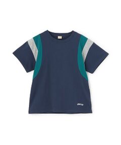 petit main / プティマイン Tシャツ | 【接触冷感】袖ライン配色Tシャツ
