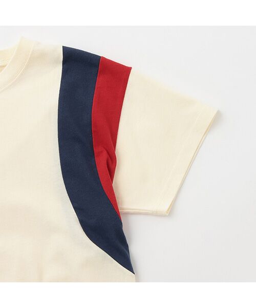 petit main / プティマイン Tシャツ | 【接触冷感】袖ライン配色Tシャツ | 詳細3