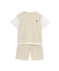 petit main / プティマイン カットソー | 【接触冷感】ドッキングカットセットアップ