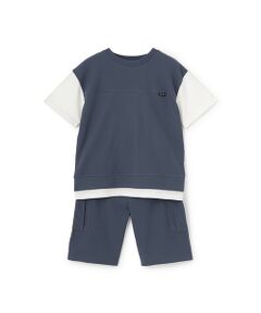 petit main / プティマイン カットソー | 【接触冷感】ドッキングカットセットアップ