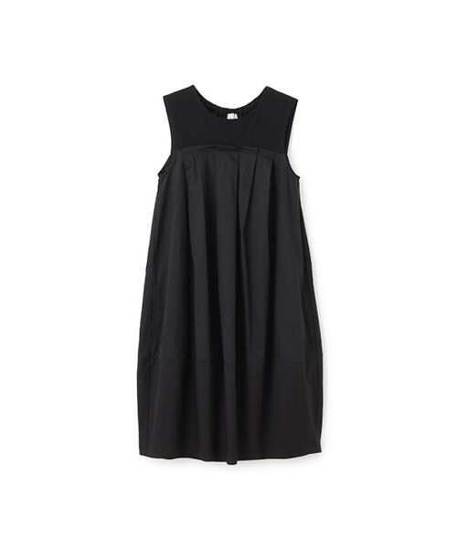 petit main / プティマイン ロング・マキシ丈ワンピース | 【リンク】ドッキングバルーンワンピース（クロ）