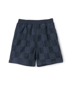 petit main / プティマイン ショート・ハーフ・半端丈パンツ | スクエア刺繍ハーフパンツ