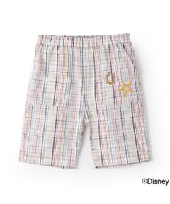 petit main / プティマイン ショート・ハーフ・半端丈パンツ | 【Disney】刺繍ハーフパンツ