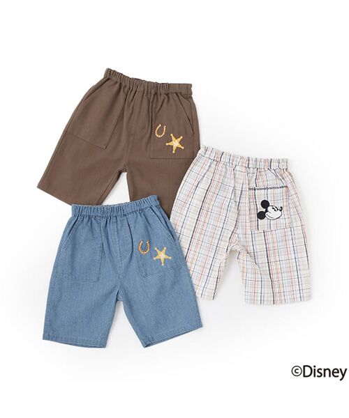 petit main / プティマイン ショート・ハーフ・半端丈パンツ | 【Disney】刺繍ハーフパンツ | 詳細14