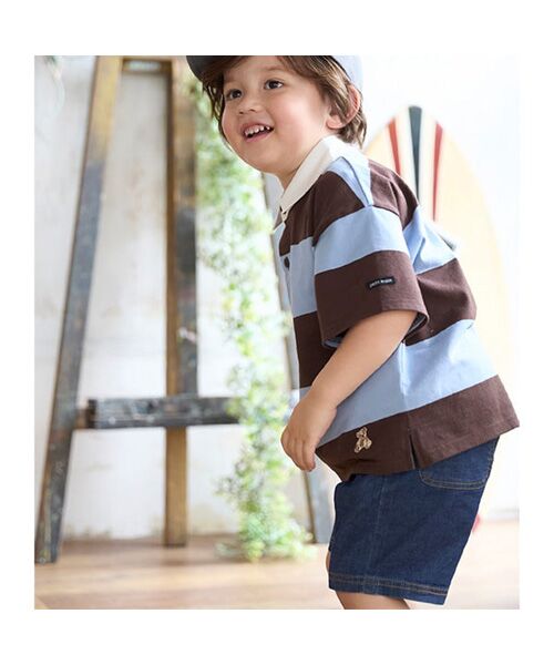 petit main / プティマイン ショート・ハーフ・半端丈パンツ | ストレッチデニムハーフパンツ | 詳細1