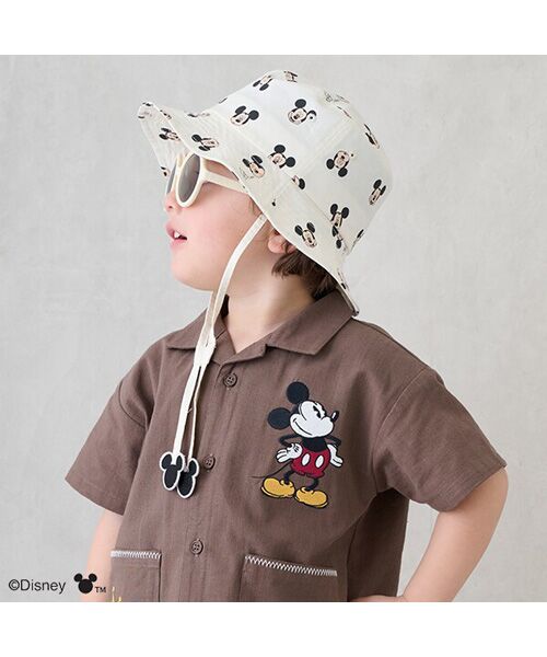 petit main / プティマイン シャツ・ブラウス | 【Disney】開襟半袖シャツ(チャ)