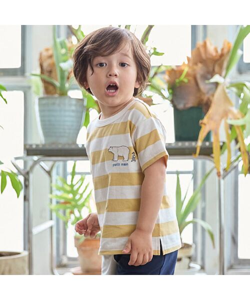 petit main / プティマイン Tシャツ | 【プティプラ】BOYS半袖Tシャツ②(ウスベ-ジュ)