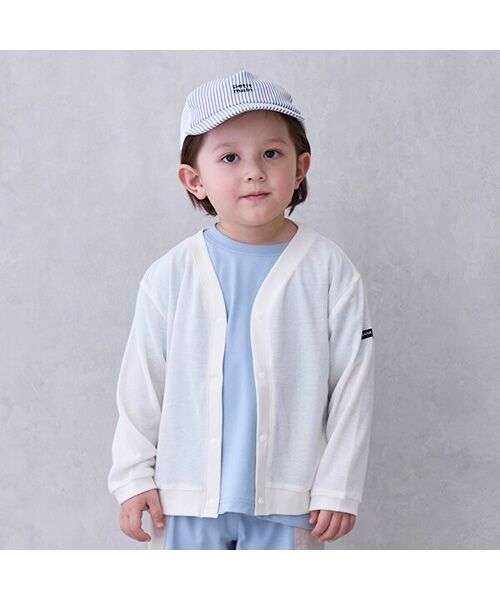 petit main / プティマイン カーディガン・ボレロ | 【接触冷感】カットカーディガン（ECRU）