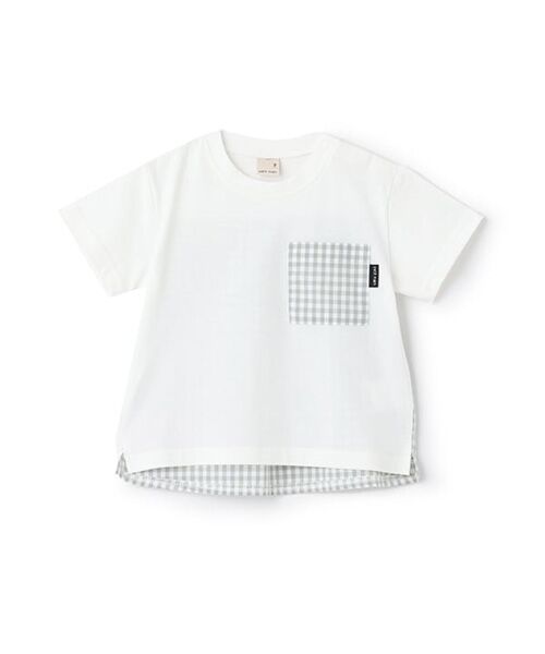 セール】 ギンガムポケット半袖Tシャツ （Tシャツ）｜petit main