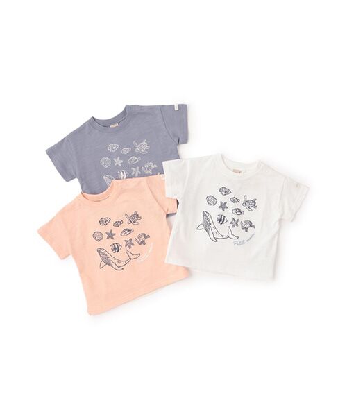 petit main / プティマイン Tシャツ | 【接触冷感】海刺繍半袖Tシャツ | 詳細10
