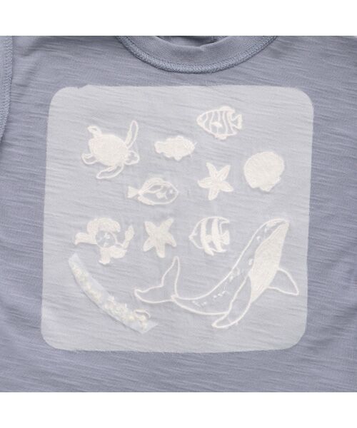 petit main / プティマイン Tシャツ | 【接触冷感】海刺繍半袖Tシャツ | 詳細4