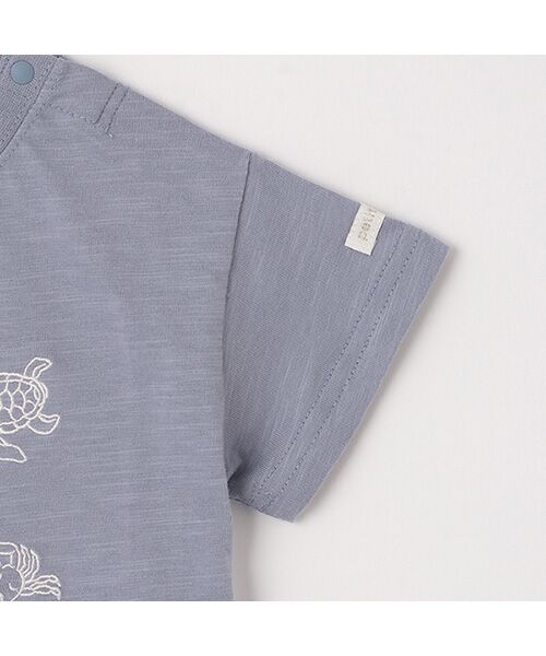 petit main / プティマイン Tシャツ | 【接触冷感】海刺繍半袖Tシャツ | 詳細6