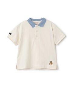 petit main / プティマイン ポロシャツ | 【接触冷感】ポロ衿配色半袖Tシャツ