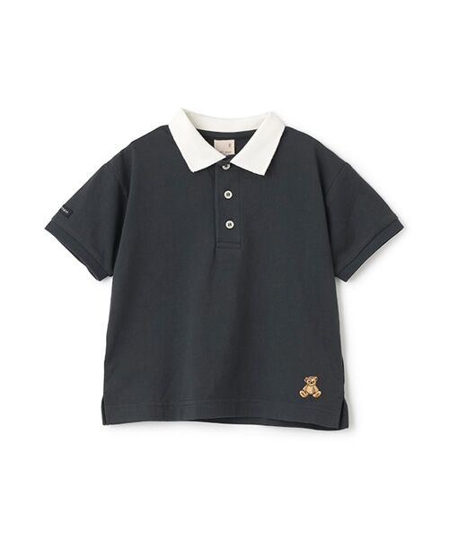 petit main / プティマイン ポロシャツ | 【接触冷感】ポロ衿配色半袖Tシャツ | 詳細3