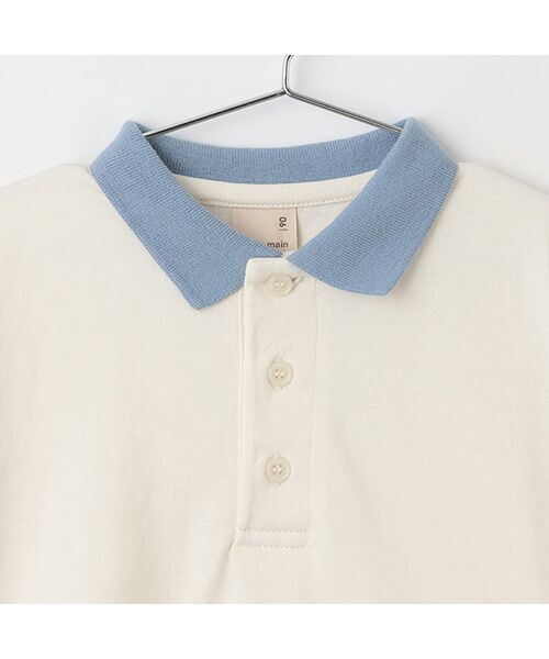 petit main / プティマイン ポロシャツ | 【接触冷感】ポロ衿配色半袖Tシャツ | 詳細5