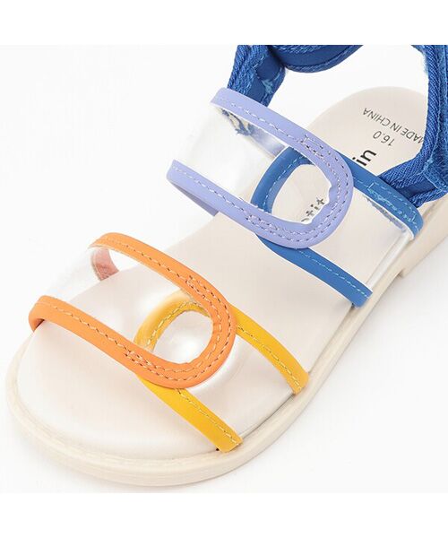 petit main / プティマイン サンダル | 配色クリアサンダル | 詳細4