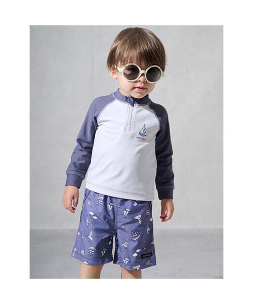 petit main / プティマイン 水着・スイムグッズ | SWIM　BOYSアソートセットアップ水着 | 詳細1