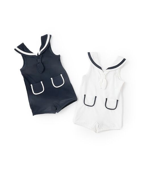 petit main / プティマイン 水着・スイムグッズ | boysセーラー襟水着 | 詳細8