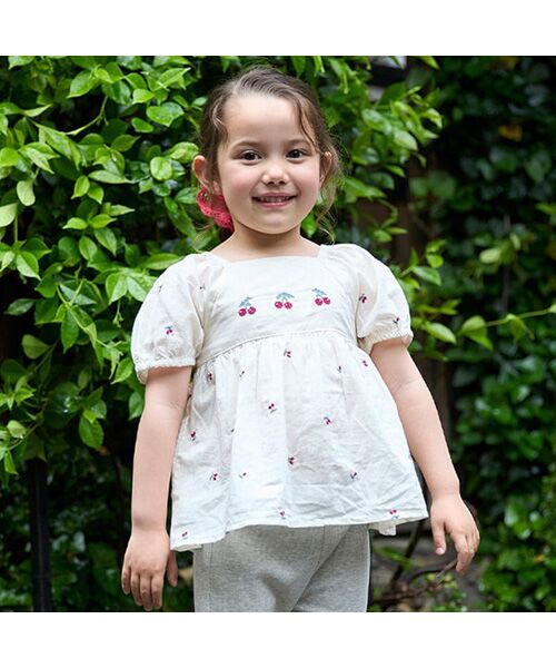 petit main / プティマイン シャツ・ブラウス | 【リンク】チェリー刺繍セットアップ | 詳細2