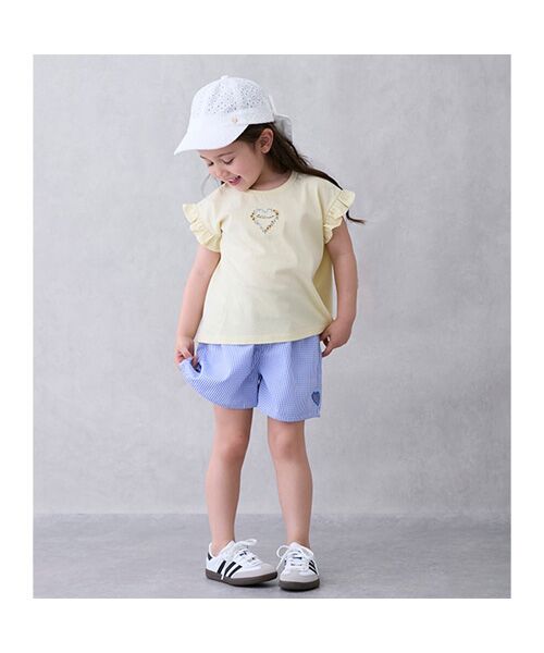 petit main / プティマイン ショート・ハーフ・半端丈パンツ | ハートくり抜きショートパンツ | 詳細1