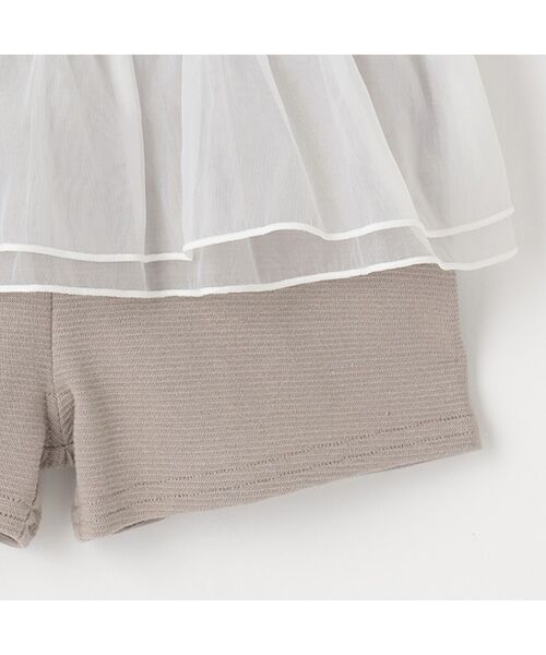 petit main / プティマイン ショート・ハーフ・半端丈パンツ | 一分丈フリルショートパンツ | 詳細3