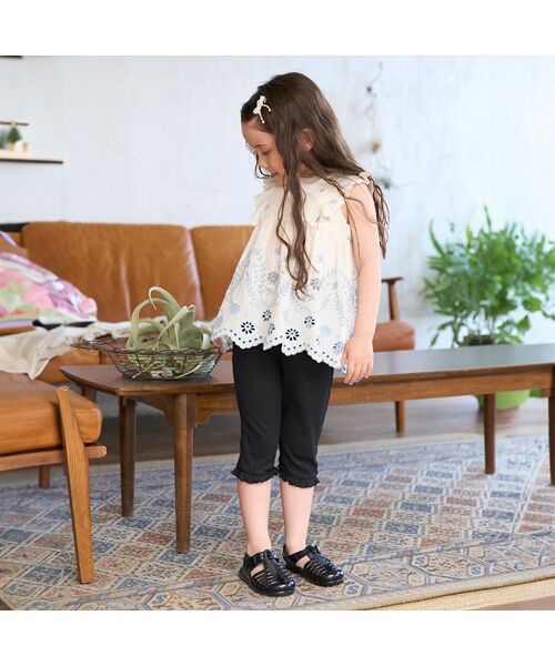 セール】 【接触冷感】7分フリルレギンス （レギンス・スパッツ