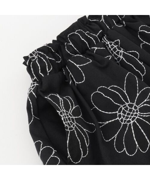 petit main / プティマイン ミニ・ひざ丈スカート | 【リンク】花刺繍スカート | 詳細5