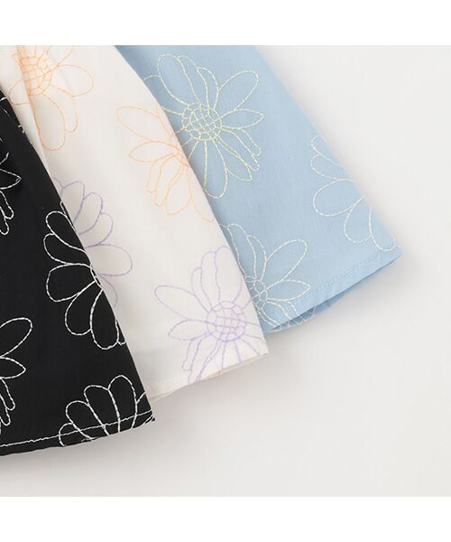 petit main / プティマイン ミニ・ひざ丈スカート | 【リンク】花刺繍スカート | 詳細8