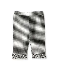 petit main / プティマイン その他パンツ | 【冷感/防汚】7分丈チェックフリルパンツ