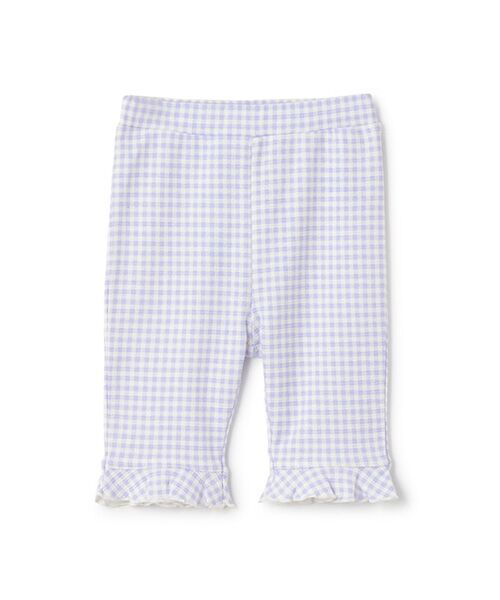 チェスティ パール　チェック　フリル　パンツ　新品未使用 冷感/防汚】7分丈チェックフリルパンツ （その他パンツ）｜petit