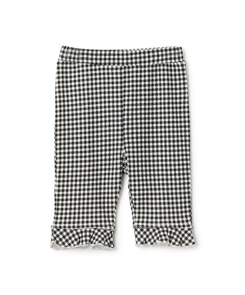 チェスティ パール　チェック　フリル　パンツ　新品未使用 冷感/防汚】7分丈チェックフリルパンツ （その他パンツ）｜petit