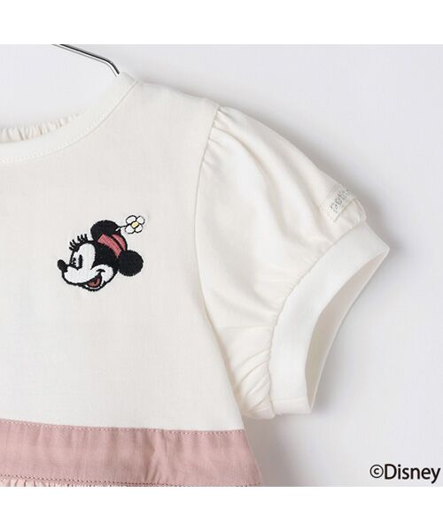 petit main / プティマイン Tシャツ | 【Disney】総柄ドッキングパフT | 詳細11