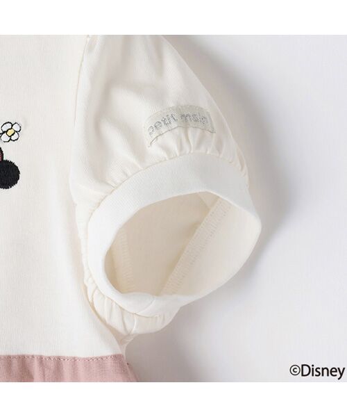 petit main / プティマイン Tシャツ | 【Disney】総柄ドッキングパフT | 詳細12